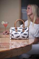 jules k. luxury handbags feature our unique original anteater pattern and are hand made in the USA.