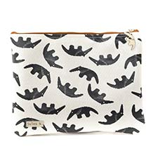 The front of the jules k. Zipper Pouch handbag.